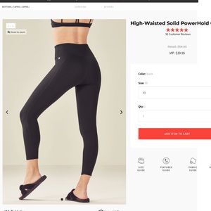High waisted black leggings Capri